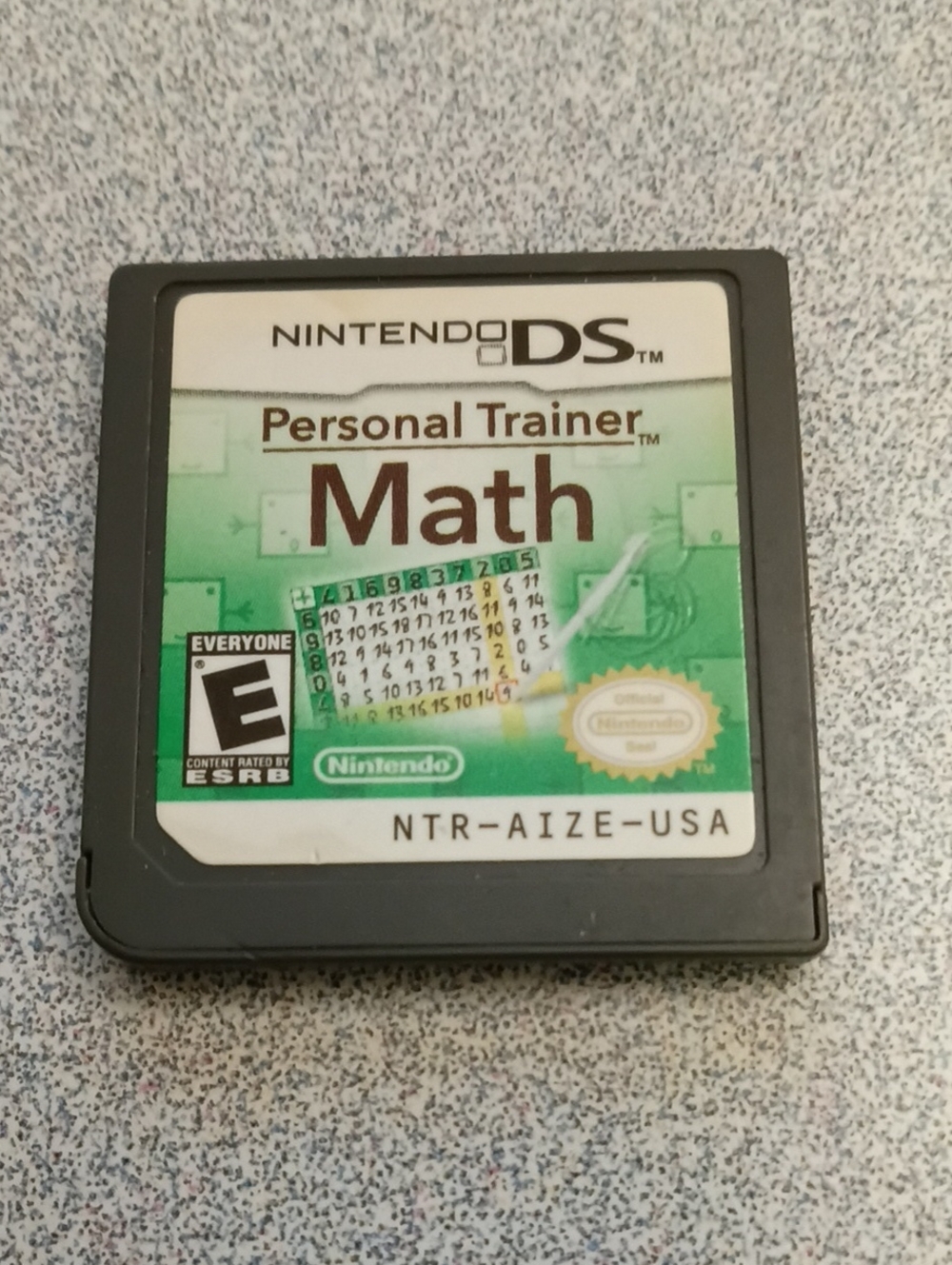 Personal  Trainer Math - Nintendo DS Game Card - Green Label